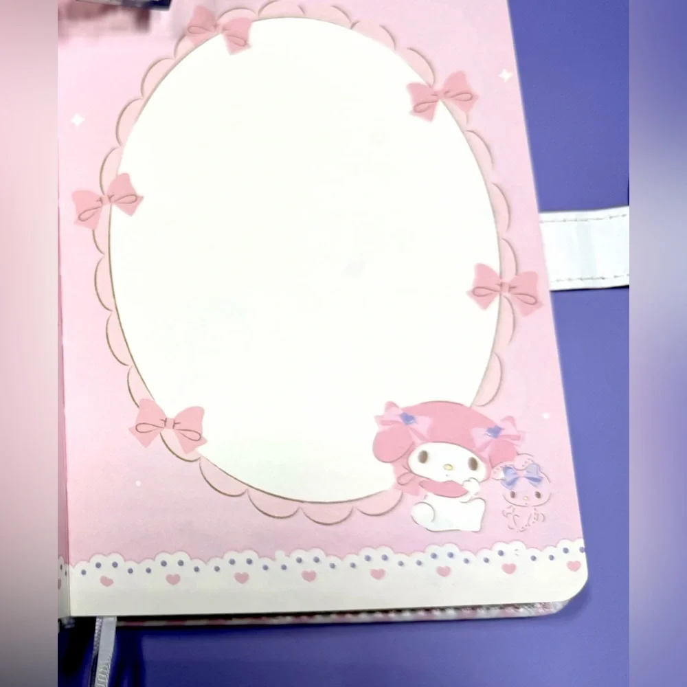 Sanrio My Melody Pastel Pink and White Striped Undated Planner